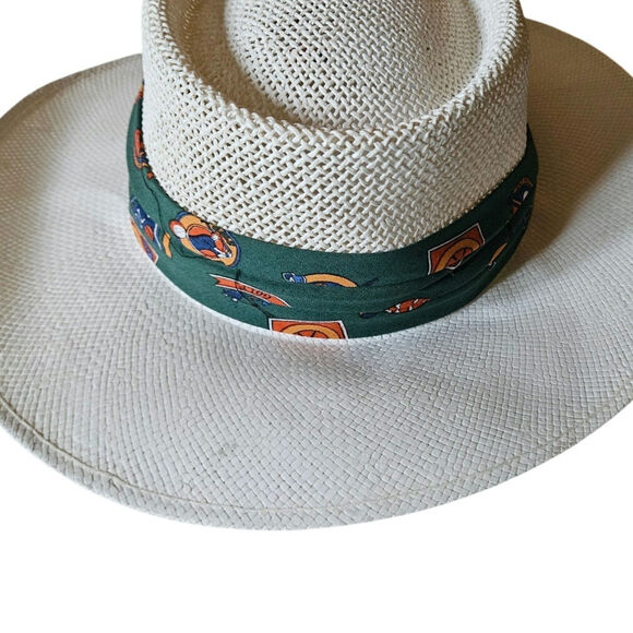 Vintage Creme White Braided hat - Picture 11 of 11